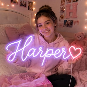Custom neon name sign Bedroom – Personalized LED Neon Light for Girl Christmas Decor