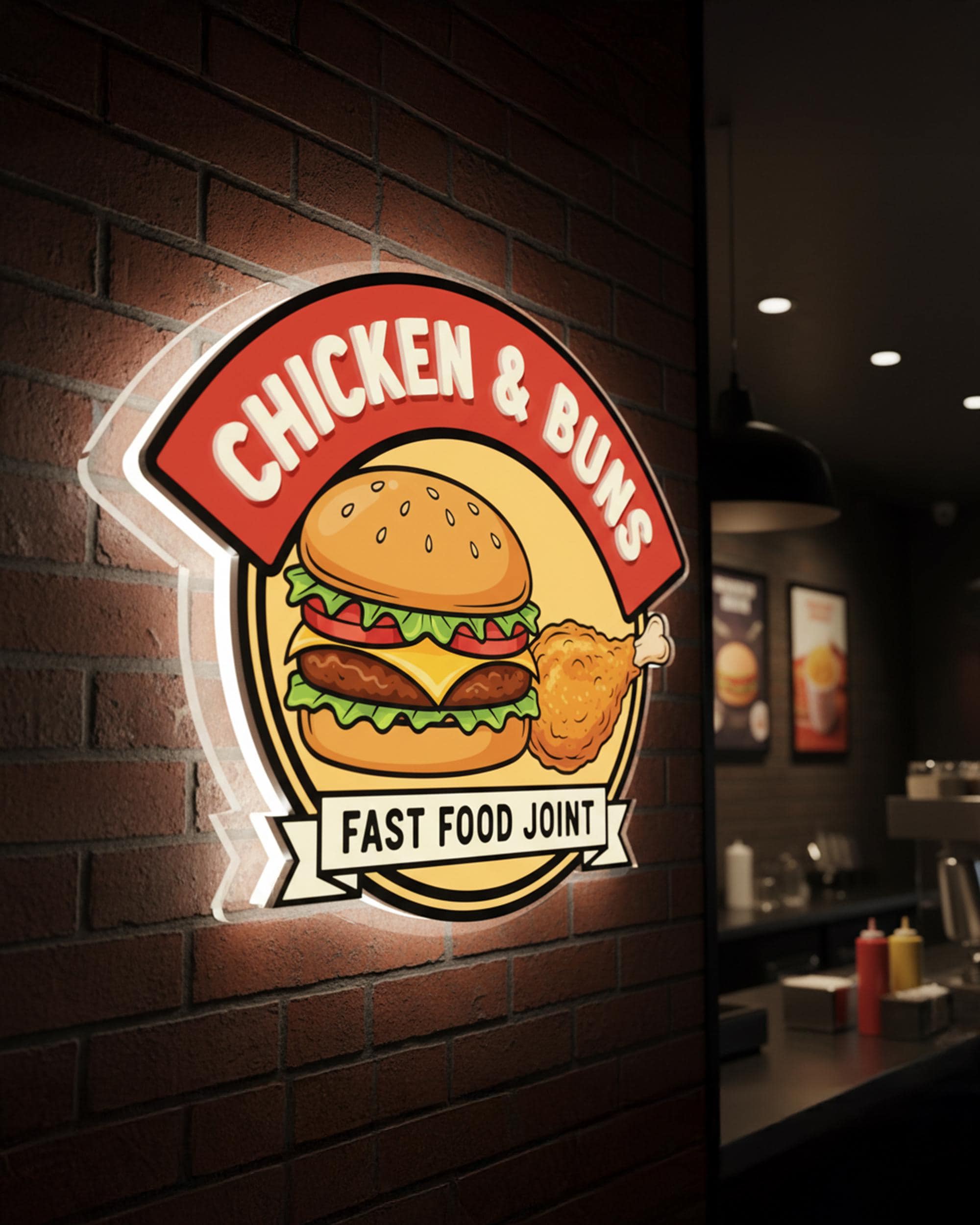 Custom Business Logo LED Light Box, Backlit Acrylic Logo Sign ...