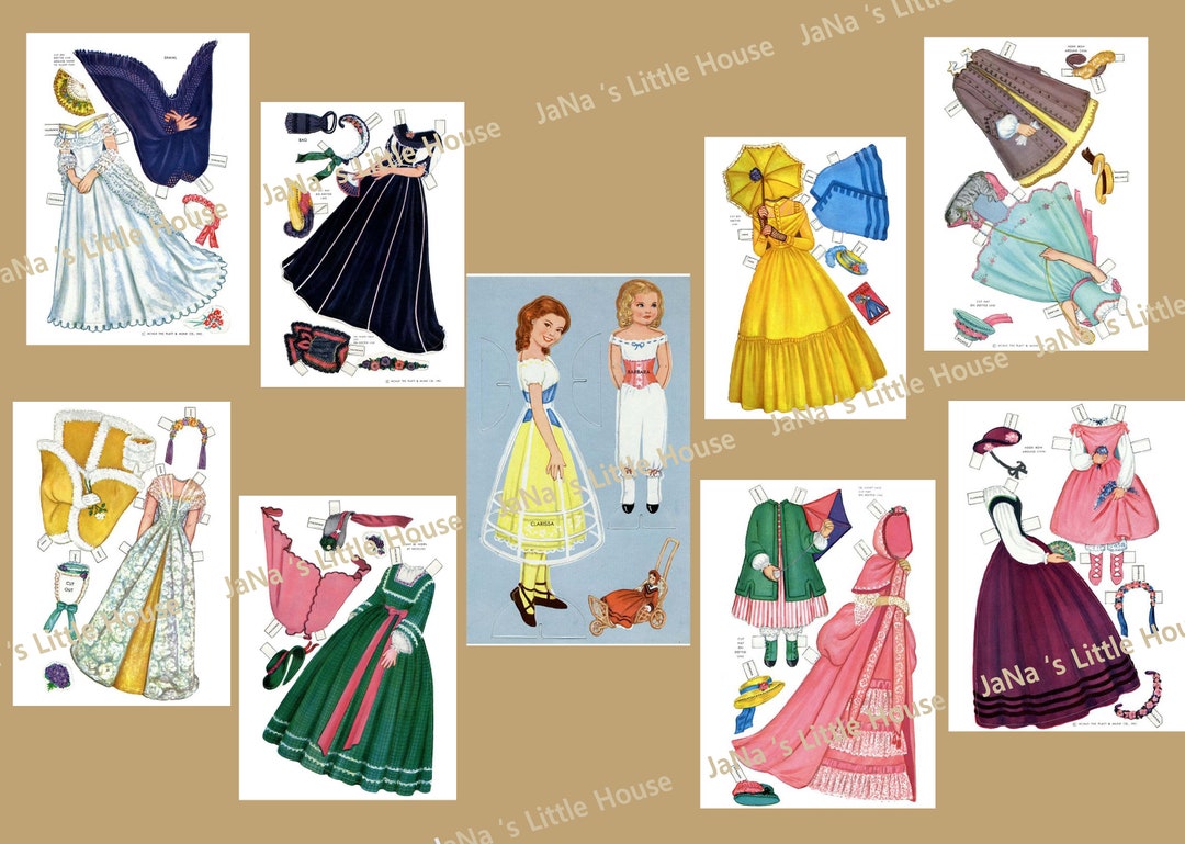 Paper Doll LITTLE THEATER Vintage Printable Instant - Etsy