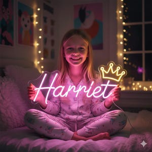 Cursive Name Neon Sign – Custom Script LED Neon Light for Wall Decor