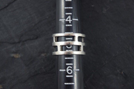 Unique Statement Ring Sterling Silver Lattice or … - image 2