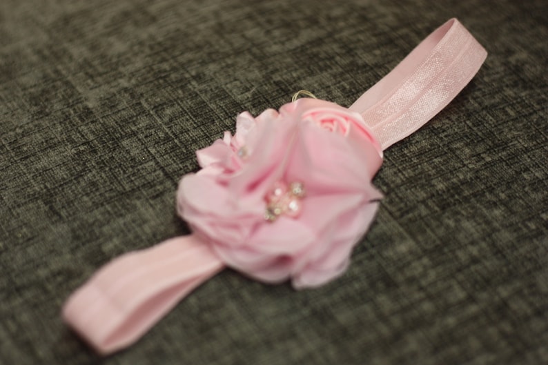 Pink Flower Headband
