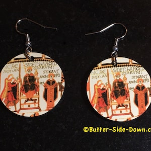King Harold II Earrings Battle of Hastings