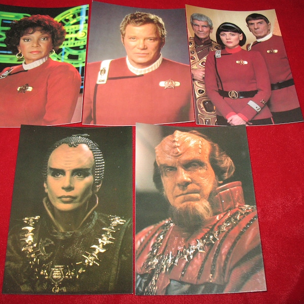 1992 Star Trek Undiscovered Country Movie Postcard Set of 5 (ST3)