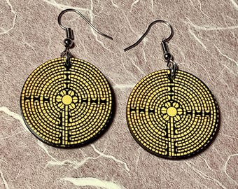 Chartres Cathedral Labyrinth Earrings
