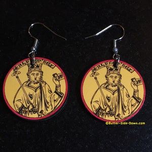 King Alfred the Great of Wessex  Earrings