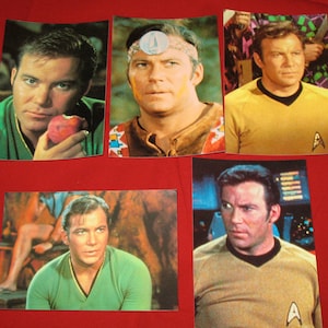 Captain Kirk Collection Star Trek TOS Original Series Postcard Set of 5 ST6 image 1