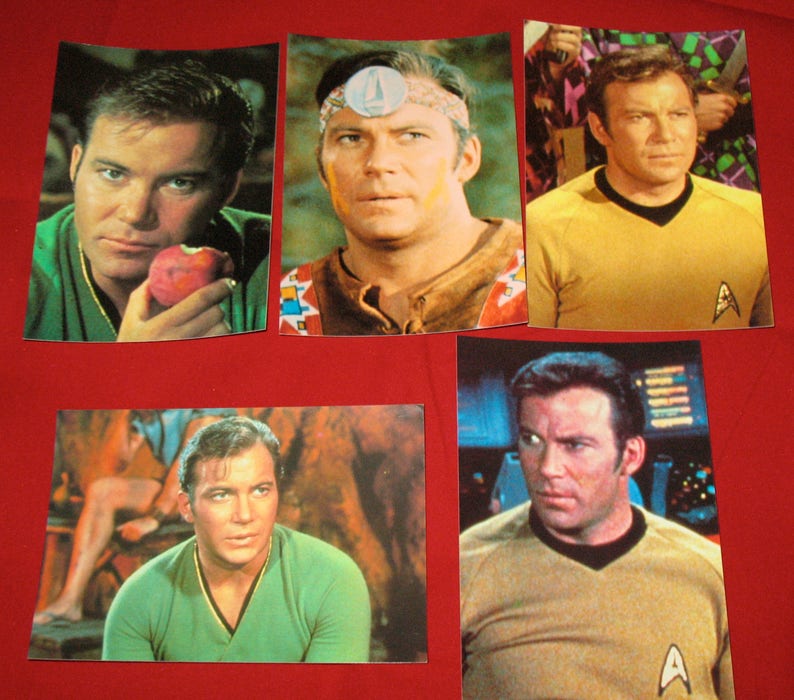 Captain Kirk Collection Star Trek TOS Original Series Postcard Set of 5 ST6 image 1