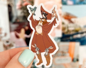 I Wonder - Woodland Creatures Transparent Sticker  | Sleeping Beauty Sticker, Sleeping Beauty Decal, Disney Princess Sticker, Disney Sticker