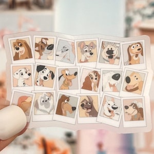 The Best Boys Polaroid Transparent Sticker | Pluto, Dug, Up Stickers, Lady and the Tramp, Toy Story Sticker, 101 Dalmatians, Dog Stickers