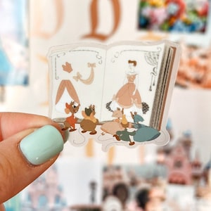 We&#39;ll Make a Lovely Dress Transparent Sticker | Fantasyland, Cinderella, Princess, Magic, Disneyland, Disney World, Decal, Water Bottle