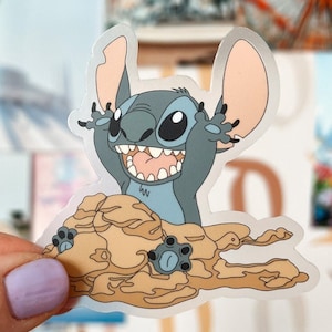 Stitch Transparent Sticker | Lilo & Stitch Sticker, Lilo and Stitch Decal, Classic Disney, Disney Sticker, 90s Disney