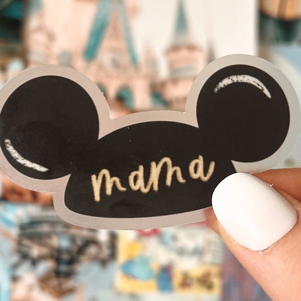 Mama Mickey Hat Transparent Sticker | Mickey Mouse, Mama, Mama Sticker, Mama Decal, Mickey Hat, Mickey Hat Sticker, Mickey Laptop Decal