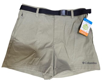 Columbia Brea Falls Nylon Shorts Womens Medium Sage Green Omni-Shield AL9213-397