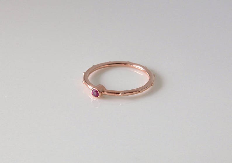 July Birthstone Ruby Rosary Catholic Rosary Rumino Ruby Rosary Ring 18K Gold Ruby Rosary Ring 14K Ruby Ring Ruby