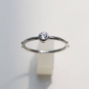 Rumino Aquamarine Rosary Ring, Sterling Silver Aquamarine Rosary Ring, Catholic Rosary, Rosario, March Birthstone