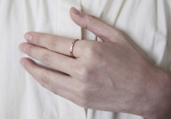 Rosary ring sales rose gold