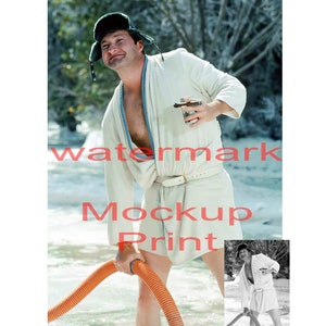 Randy Quaid as Eddie Johnson National Lampoon Christmas Vacation without signature A Clear AI Photo Reproduction Choose Color B W 975a