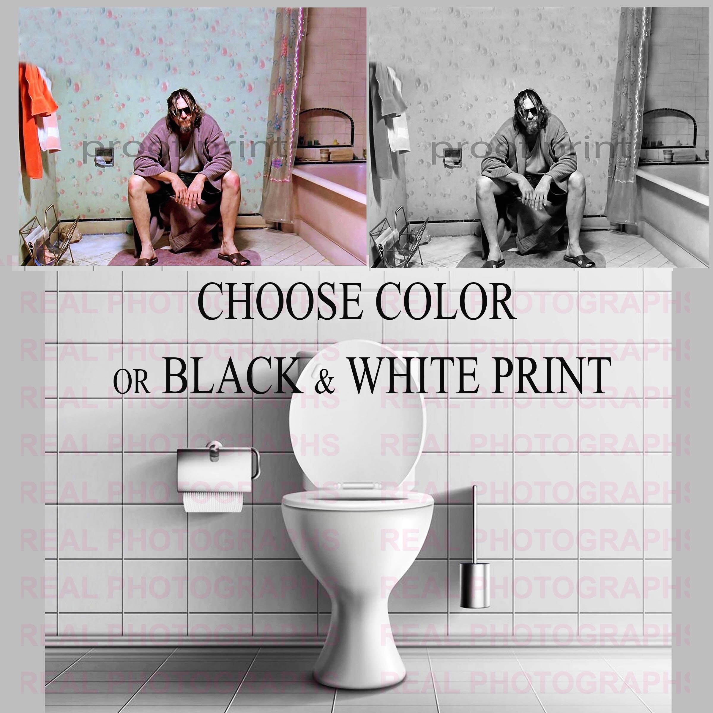 The Dude Big Lebowski Bathroom Movie Print Still Funny Toilet Etsy
