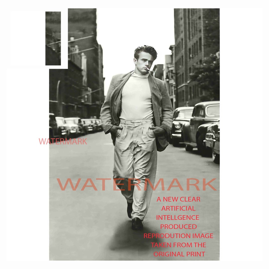 James Dean Walking Down 68th St New York City Actual Photo A New Clear