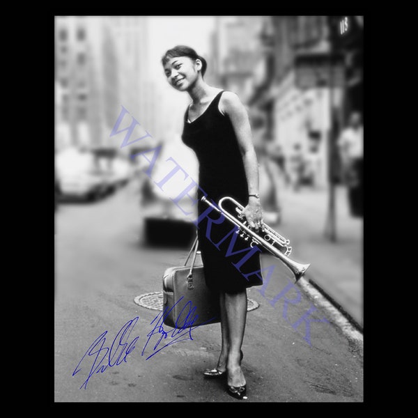 Billie Holiday Jazz singer songwriter Young Photo Shot  A New Clear AI  Photo Reproduction Remastered    Photo Shoot Print  B/W  8.7nov