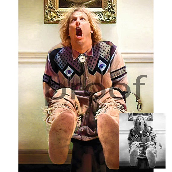 Dumb Dumber A Fresh New Harry Dunne Print Funny Bathroom Etsy