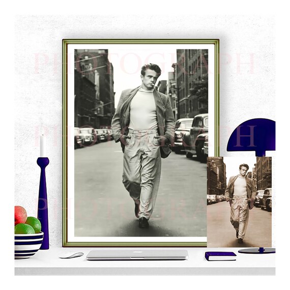 James Dean Walking Down 68th St. In New York City actual photo Etsy