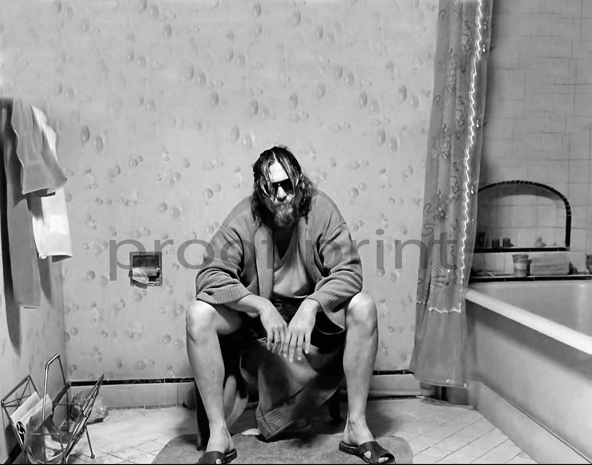 The Dude Big Lebowski Bathroom Movie Print Still Funny Toilet Etsy