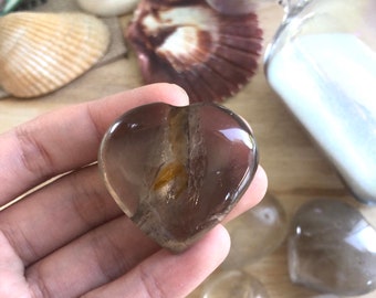 Smoky Quartz Crystal Hearts — Pierre précieuse
