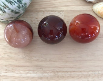 85 mm / 785 グラム カーネリアン クリスタル クリスタル スフィア