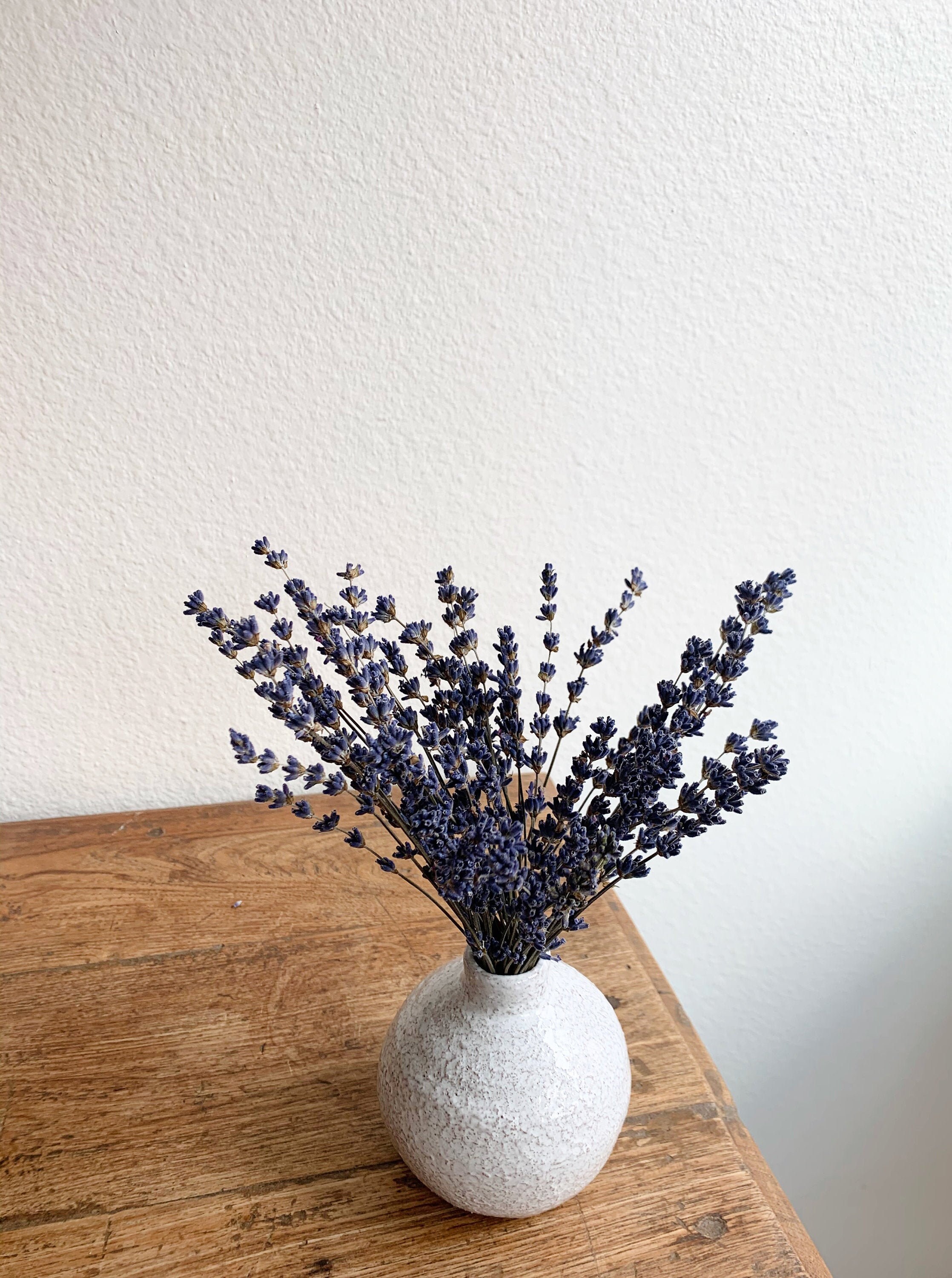 Small dried flower bud vase bouquet arrangement lavender Etsy