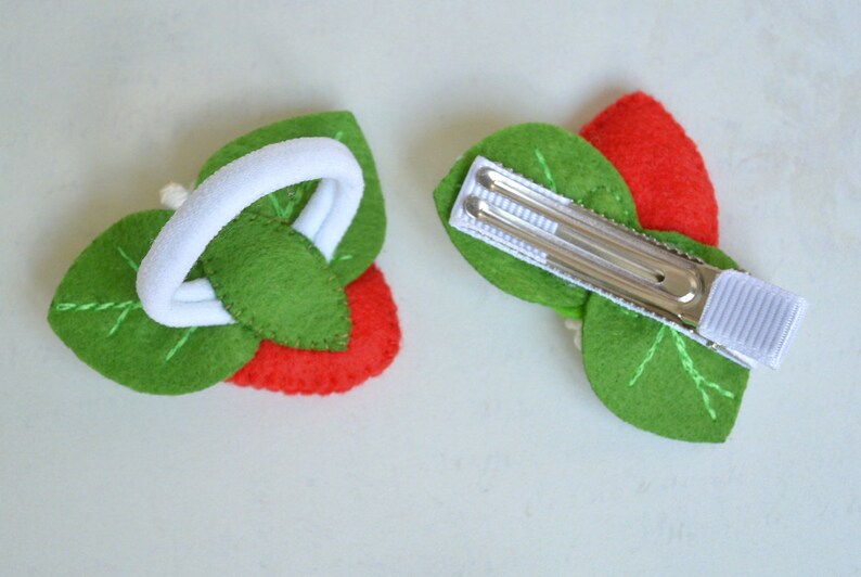 Strawberry Hair Clip and Hair Tie Hair Accessories Gift for Baby Girl