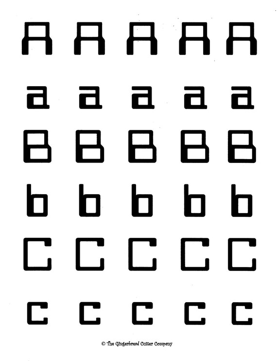 alphabet royal icing transfer
