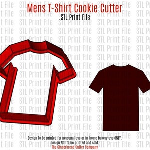 Herr T-shirt Cookie Cutter .stl utskriftsfil