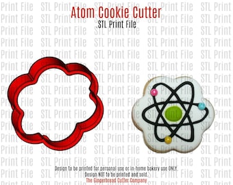 Atom Cookie Cutter .stl-afdrukbestand