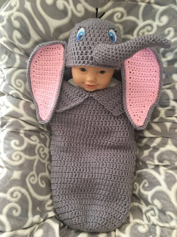 Baby Dumbo Cocoon And Hat Pattern Etsy