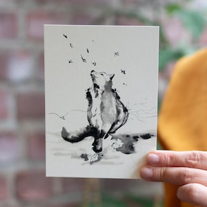 Le renard d'automne Impression artistique