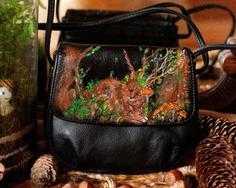 Bag with deer harrier and black Bollenhut