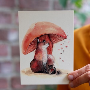 Der Pilzfuchs Kunstdrucke in versch. Größen