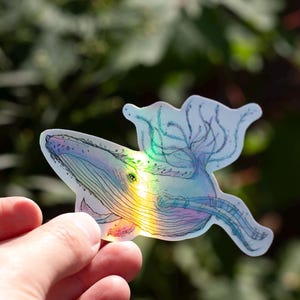 The Spacewhale Holo Sticker