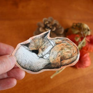 The Fox and the Ferret Vinyl Sticker