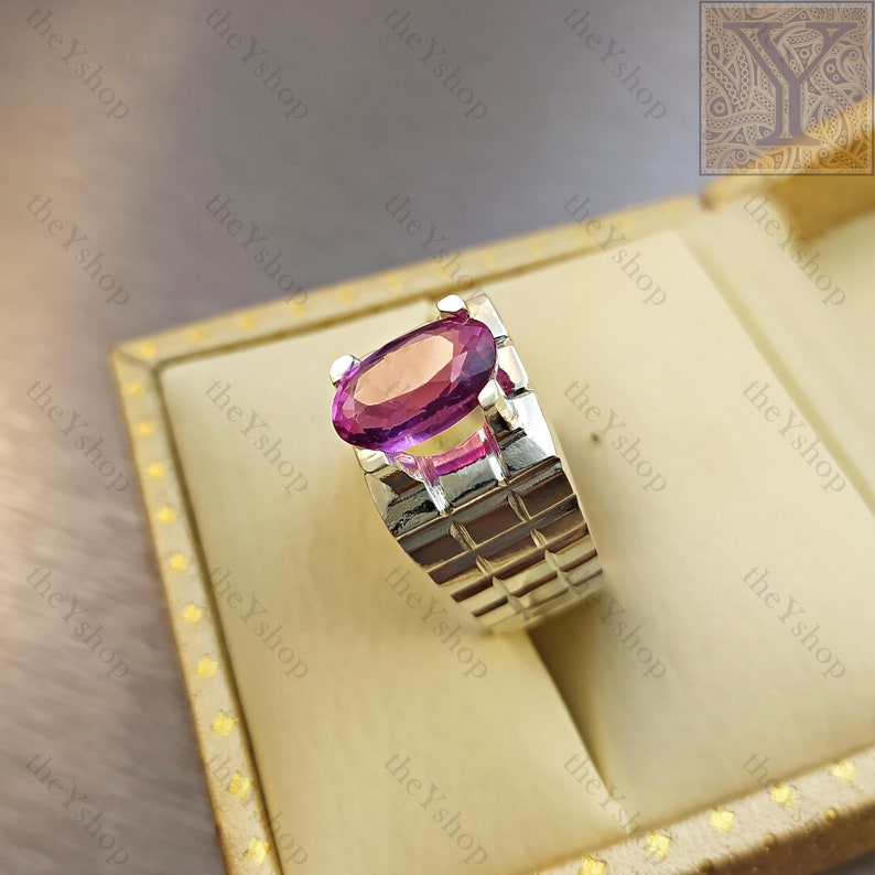 Color Changing ALEXANDRITE Ring CHRYSOBERYL Handmade Ring Exclusive Fashion Ring Red /& Purple Bi-Color Gemstone 925 Sterling Silver