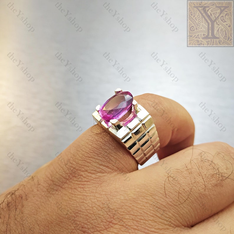 Color Changing ALEXANDRITE Ring CHRYSOBERYL Handmade Ring Exclusive Fashion Ring Red /& Purple Bi-Color Gemstone 925 Sterling Silver