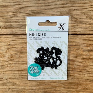 Liebe Grüße Sentiment Xcut Mini Metall-Stanzform