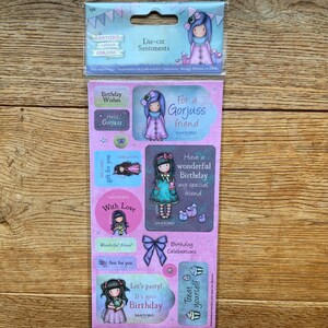 Santoro Gorjuss Birthday Collection Gestanzte Sentiment Pack