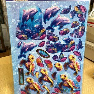 Hunkydory A4 Die Cut Decoupage Topper Blatt Make A Splash Delfin Schildkröte