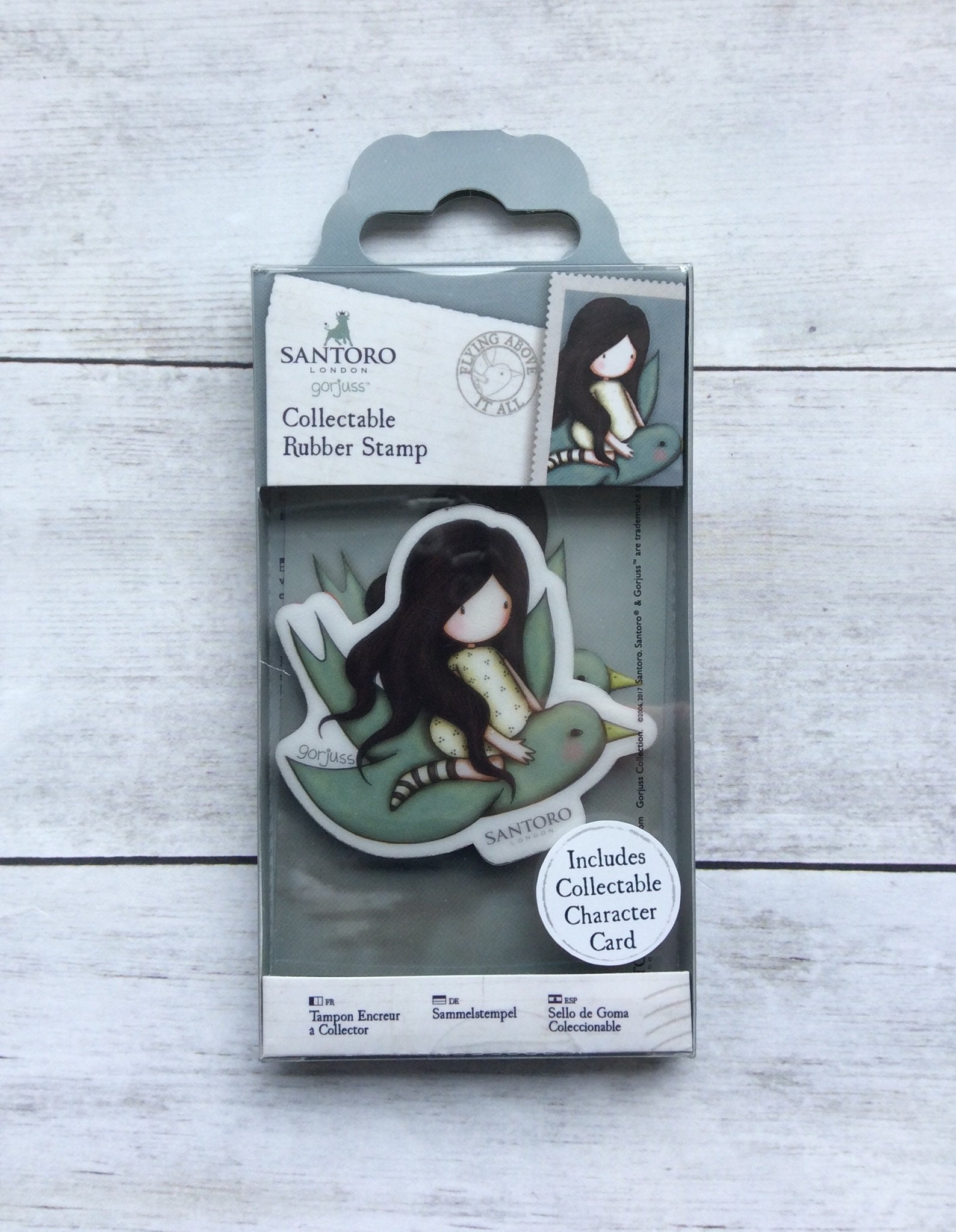Santoros Gorjuss Rubber Stamp-No 59 Flying Above It All