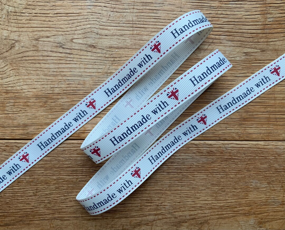 Handmade With Love Ribbon Etsy UK