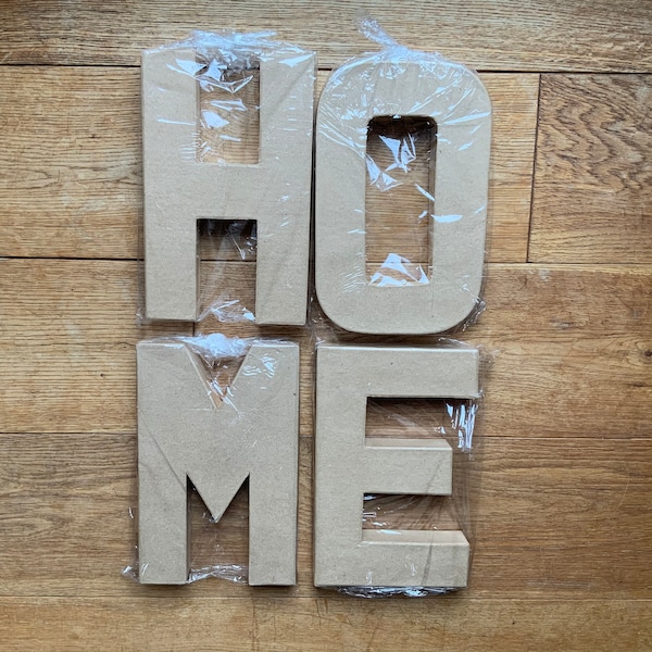 Paper Mache Letters Etsy UK