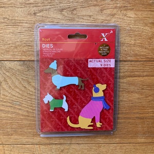 Weihnachten Stanzschablone Set Winter Hunde Xcut